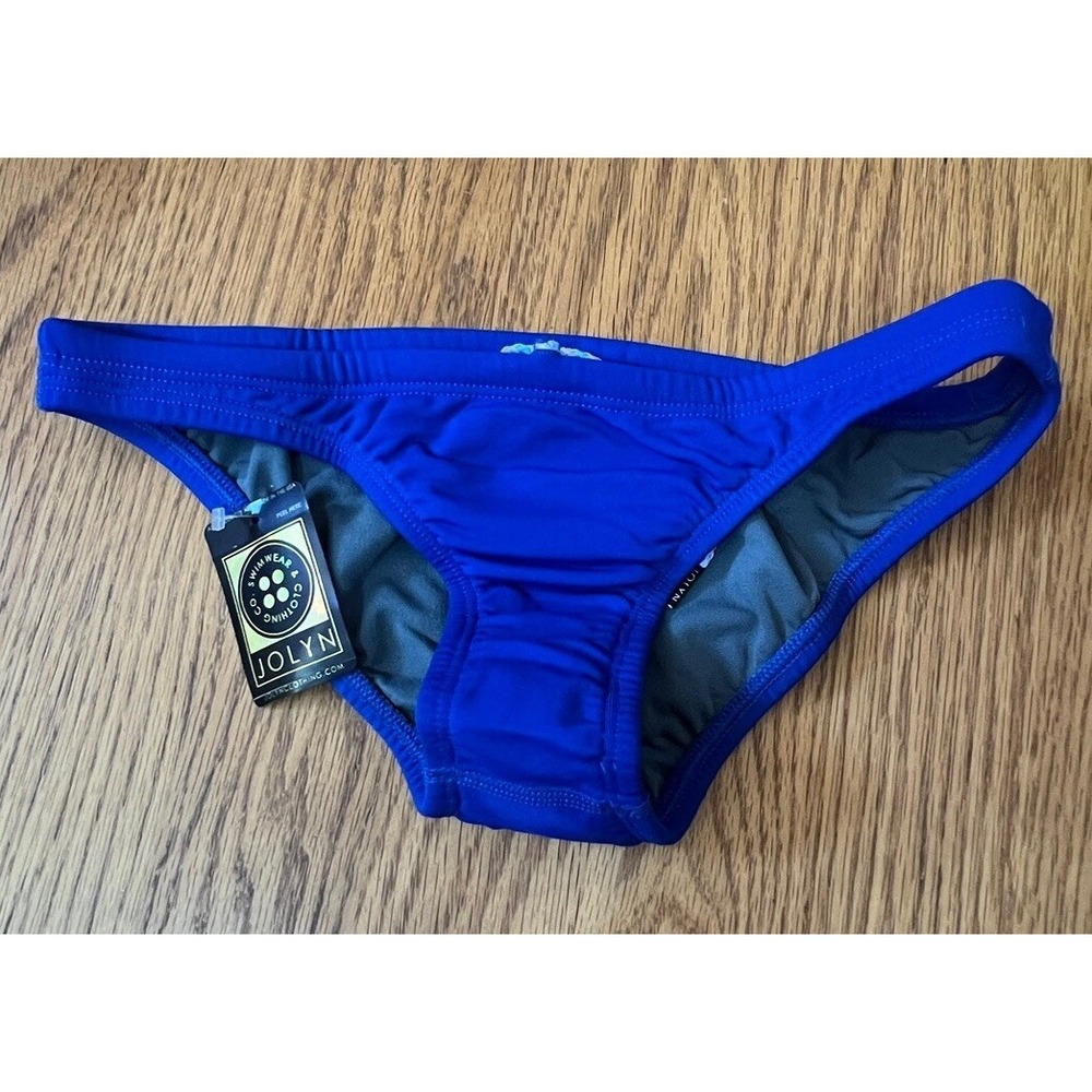Jolyn Bikini Bottom Europe Style Blue (Blueberry) Medium New With Tags